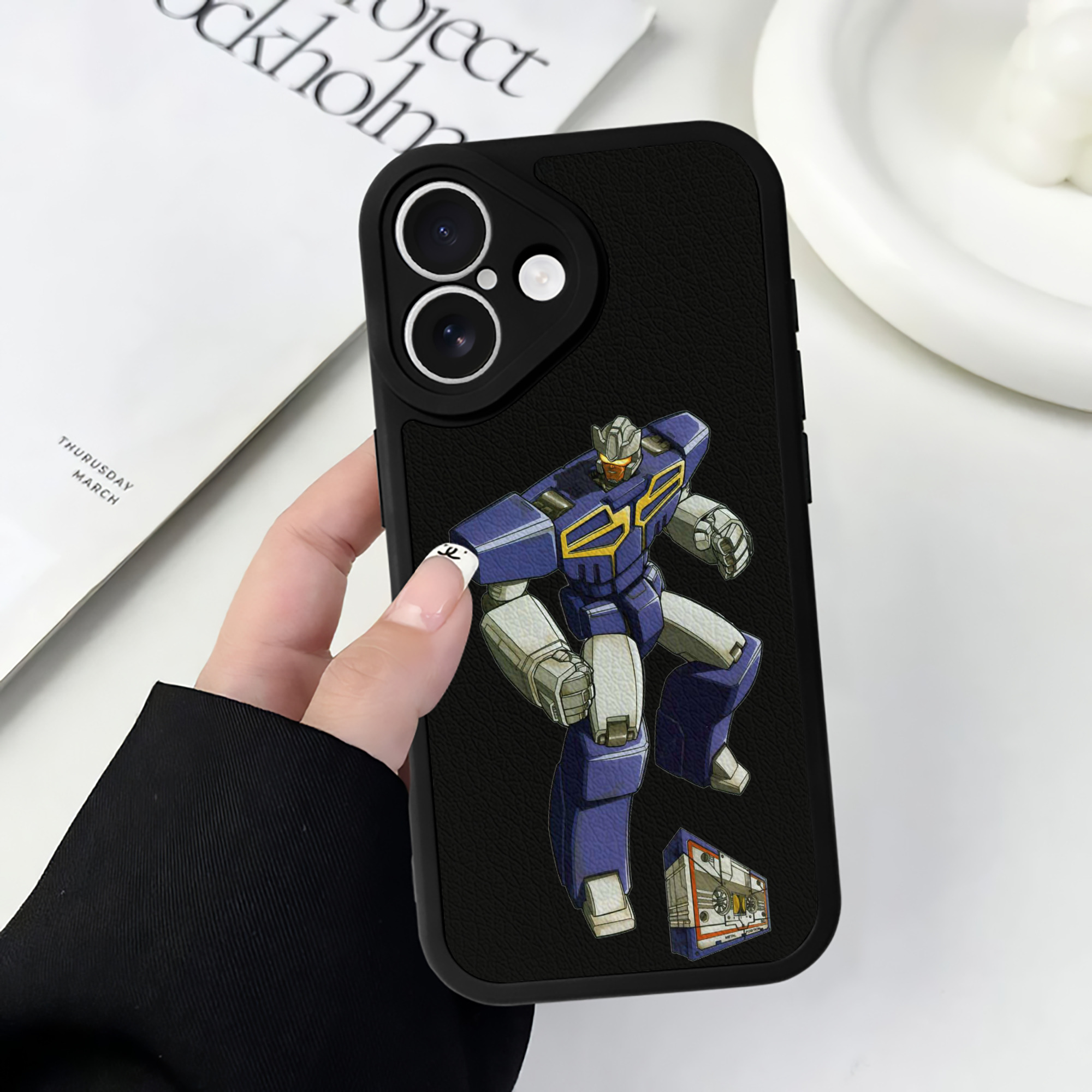 （画像用）  【iPhone 16シリーズ対応】シリコンスマホケース（レザー調） 材質：シリコン